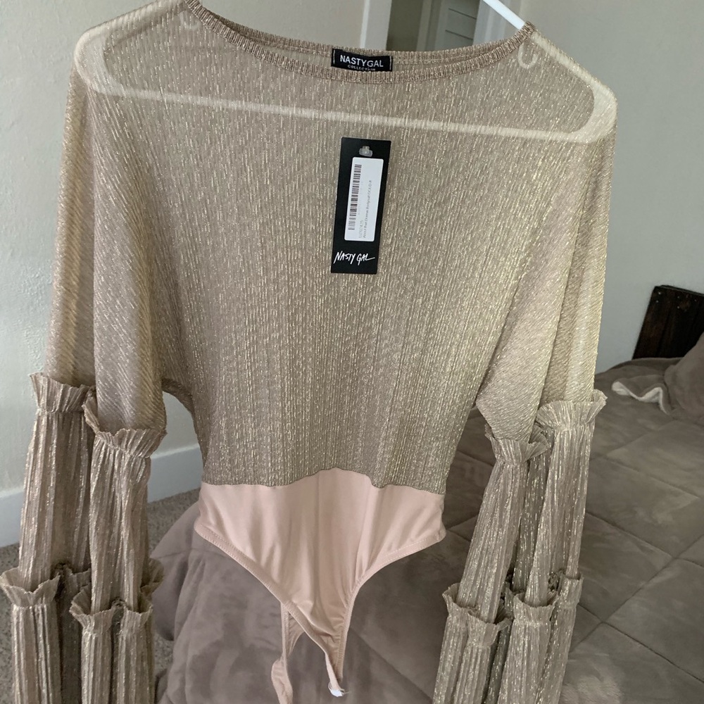 Nastygal bell sleeve bodysuit